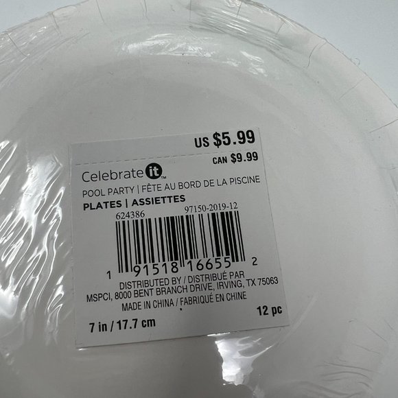 Martha Stewart Coordinating AquaPlates and Napkin Set - Picture 4 of 4